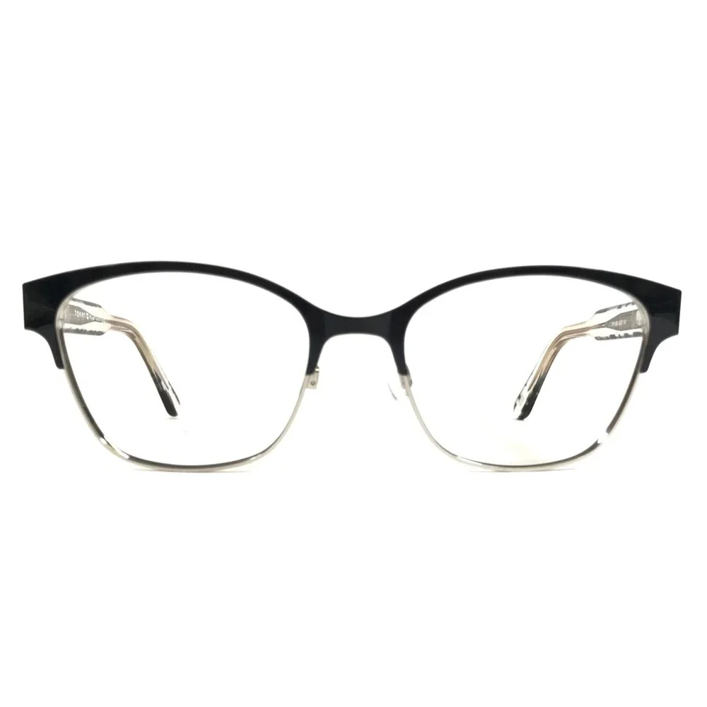 Tommy Hilfiger Eyeglasses Frames TH1388 QQO Black Gold Cat Eye 52-18-140